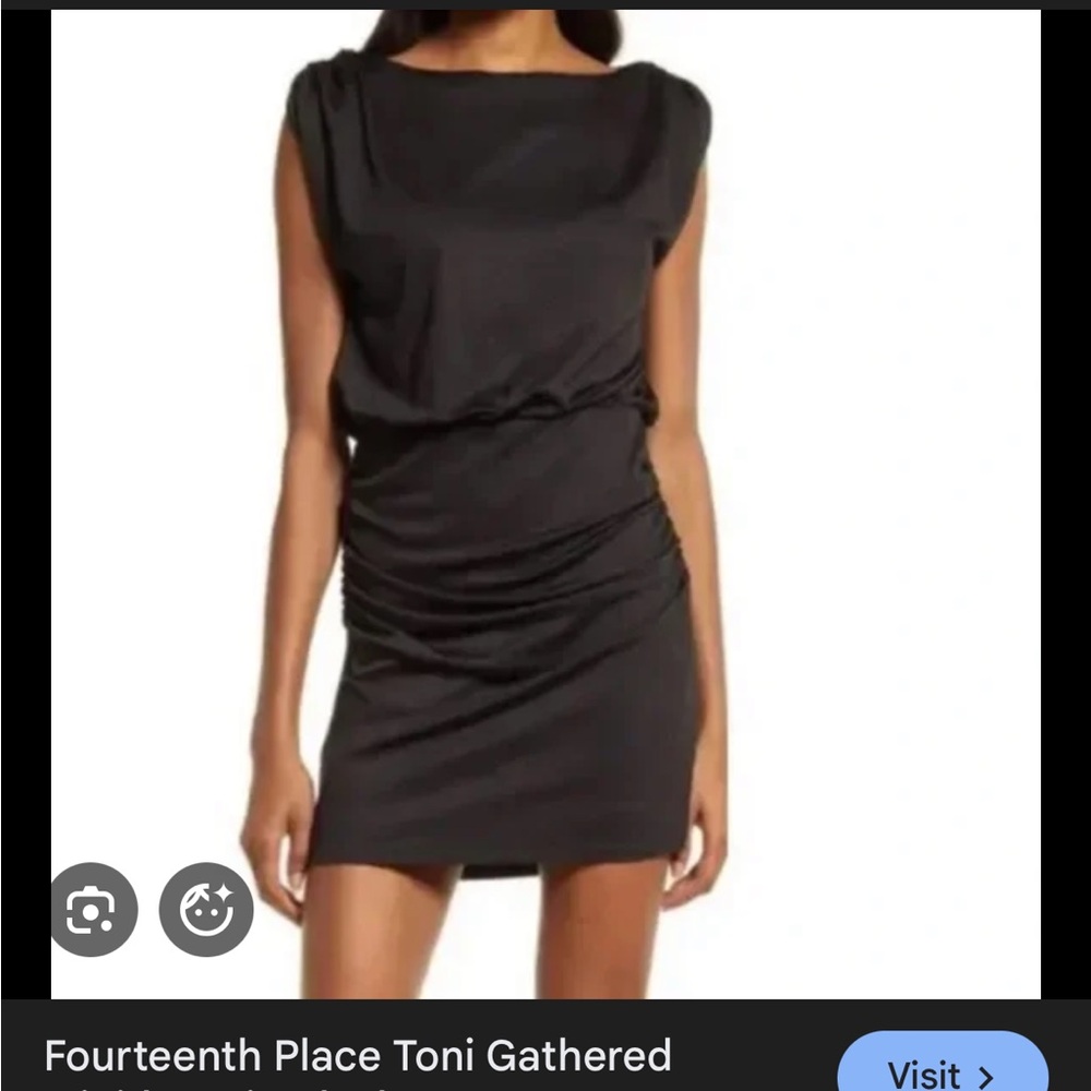Fourteenth place toni gathered mini dress